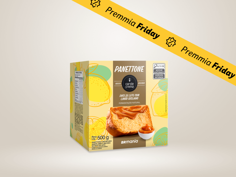 Panetone Trufado Doce de Leite com Limão